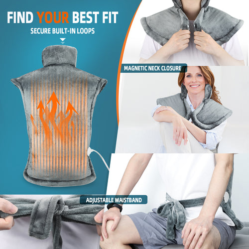 Wellness Grove™ Heated Neck, Shoulder & Back Wrap